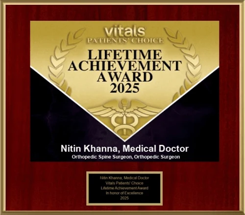 Vitals Patients' Choice Lifetime Achievement Award 2025 — Nitin Khanna, MD